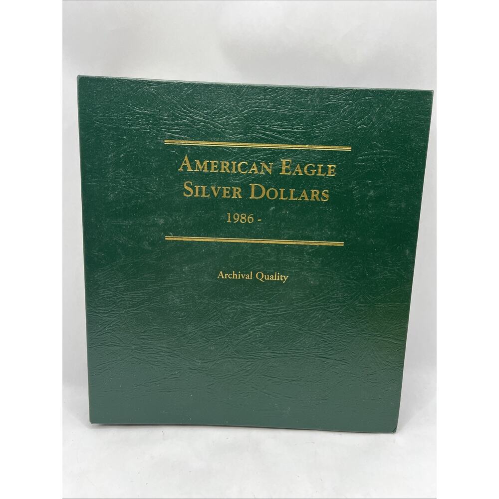 LITTLETON AMERICAN SILVER EAGLE 1986- ARCHIVAL QUALITY COIN ALBUM Missing 1 Page